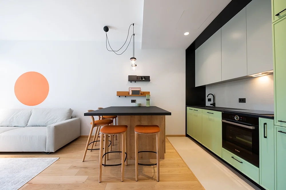 Apartment Novi Dorcol, Belgrade, 2021 — interior view 1